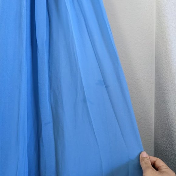 AW Grace Bridesmaid Prom Formal Special Occasion Wedding Guest Dress, 12, Blue - Picture 8 of 10